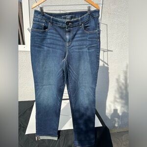 Chicos Platinum Boyfriend Jeans size 2